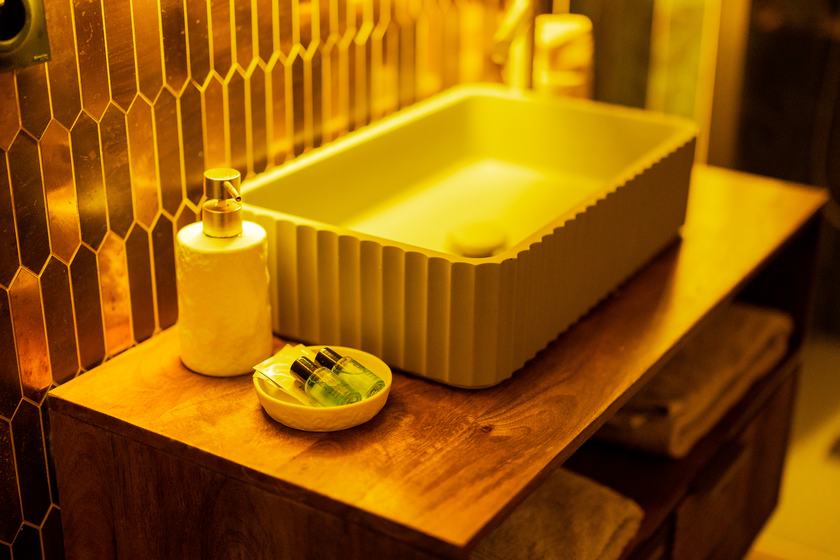 Spa Signature : vasque et produits d'accueil