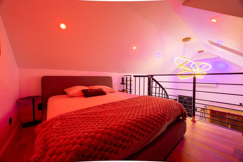 Spa Signature : chambre en mezzanine sous les toits
