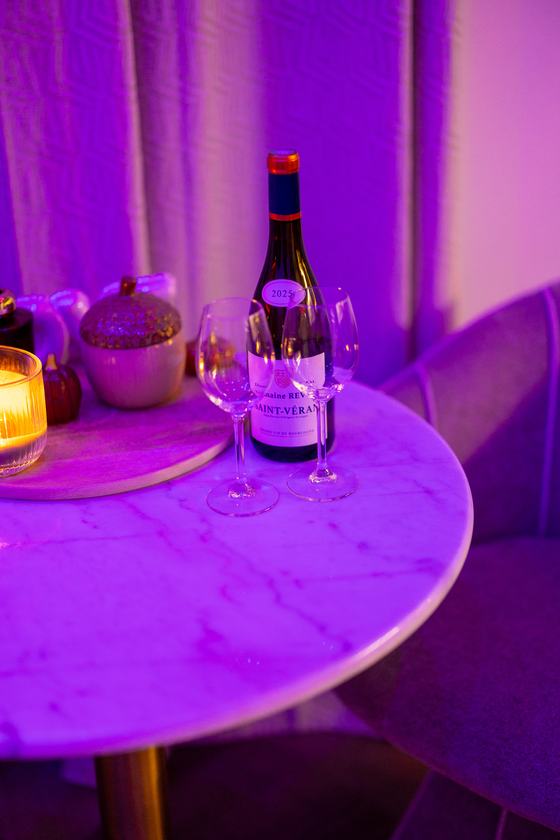 Spa Signature : table en marbre dressée pour deux